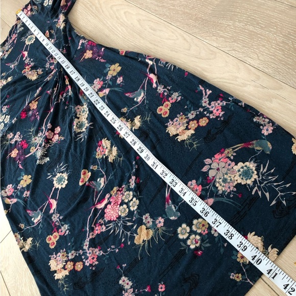 Monsoon Floral Print 1/2 Sleeve Dress Size 10 - Picture 8 of 15